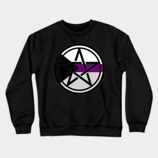 Large Print Pentacle LGBT Flag Demisexual Crewneck Sweatshirt